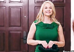 Casey Kisses is enjoying a quiet day at home, dolled-up in a charming costume and makeup that is reminiscent of simpler times. That Babe looks perfect