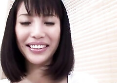 An adult woman undresses for our viewing and gets her melons manipulated