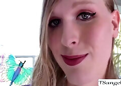 Ts Roxxie Gives Dude Some Good Blowjob