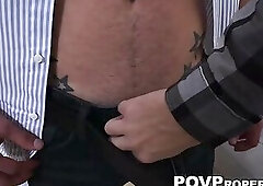 Broke renter hops onto clients dick to seal the deal