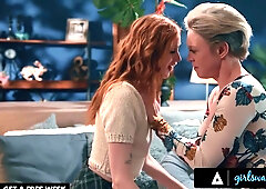 Dee Williams And Scarlet Skies In Stacked Milf Gets Raw With Redhead Babe