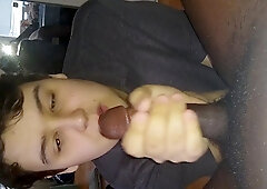 Fellating and Draining a Hetero Man's Monster Manhood- Part 1