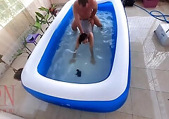 Breath Holding Underwater. Domination Rough Sex. Nudist Swimming, Sucks And Fucks In The Swimming Pool. C1 With Regina Noir