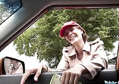 This older server had not at any time had sex with a stranger previous to - Public Agent