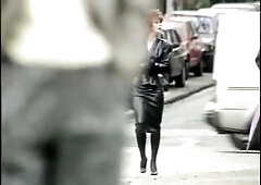 A compilation of Natalia wearing latex in public from a selection of Viola films