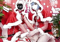 Two Teen Horny Femboys Christmas