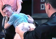 Tattoo gay anal fisting and cumshot