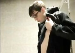 Heather Kane sucks off Nerd in Public Baths demanding Test Answers