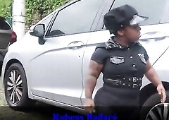 Police officer Anazinha is caught sucking a thick ramrod in the street in broad daylight (FULL MOVIE SCENE ON RED/SHEER)