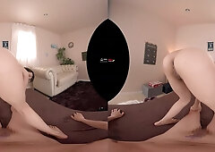 Tempting Japanese cougar temptress horny VR video