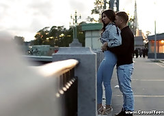 Brunet coquette Polina Sweet enjoys passionate Anal sex on the first date