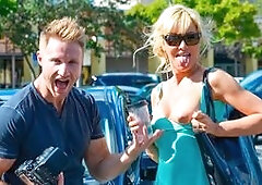 Sasha Sean is one of the wittiest MILF's we've ever met. She was so funny we probably spent too much time talking to her, to convince her to