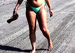 Czech amateur in panties fucks in public pov