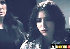 ACCIDENTAL TEAM FUCK - Sex Addicted Beauties Can't Resist Banging A Newcomer All Jointly