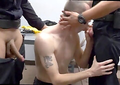 Police officers strip down young man for gay fun — two daddies are better than one
