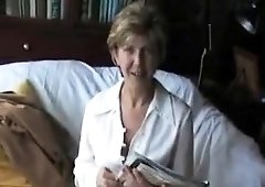 British wife great crossed stocking clad legs