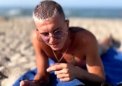 Real public sex, gay twink, oral job