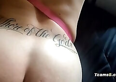 Naughty Pink Haired Transgirl Sloppy Blowjob