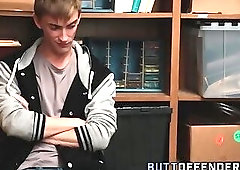 Teen delinquent takes cum facial