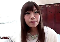 Seductive Japanese Chisa Hoshino Fucked In Both Her Shaved Holes Deeply