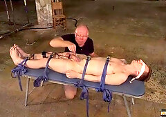 BOYNAPPED - Restrained Reece Bentley tormented by daddy Sebastian Kane