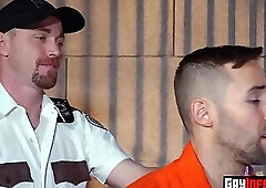 Hot prisoners hardcore fistfucked by studs firm fists