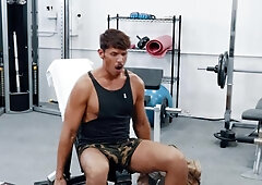 Noir Male: Muscled ebony jock feels in need of loud sex HD