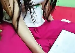 My sexy student crazy for hard Fucking with me