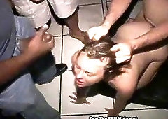 Big Tit Blonde Sally Rides Cocks in Porno Theater