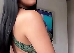 Sweaty and horny trans jerks off after the gym