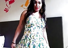 Busty and big ass trans Nina shows off her sun dress