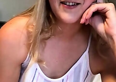 Blonde teen Sierras first erotic masturbation video
