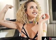 twenty one SEXTURY - Supple Geisha Kyd Uses Hawt Feet to Milk Kristof’s Jock