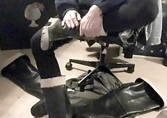 nlboots - fav boots black long johns