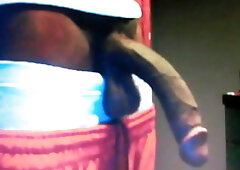 12inch black cock 2 on cam