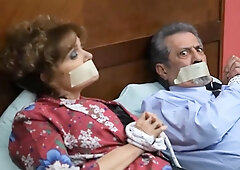 Cute Blonde Tape Gagged