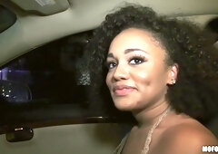 Amoral ebony busty babe crazy adult video