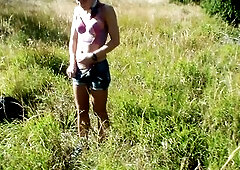 Public sex casting in the mountain - 1