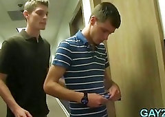 Gay party in a dark basement