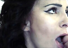 Nata Ocean is swallowing her lover's fresh semen after hot sex