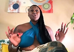 Big Boobs Ebony Hottie Suck White And Black Dildo anal toy