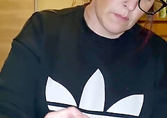 Some Other clip of my hawt big beautiful woman wife giving me a lubed tugjob untill I explode and that babe plays with my sperm