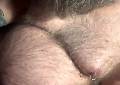 Late night fur covered uncircumcised dad joy