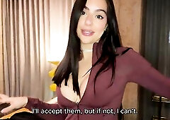 Should I get this messenger to put his large cock in me for a episode? - Iris Rodriguez & Danner Mendez