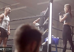 Haley Reed Spreads Her Legs for Two Boxers