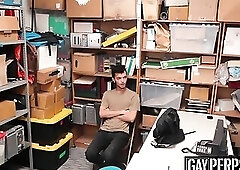 Young shoplifter sucks officers big cock before raw fucking