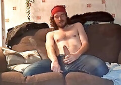 Hunk, otter, cum in jeans
