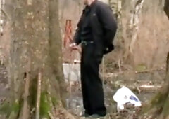 parent alone outside