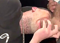 The with the big dick fucked the blond guy hard in the dark of the movie theater!