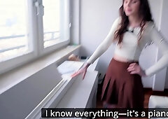 I went to a music lesson at a teacher's house through